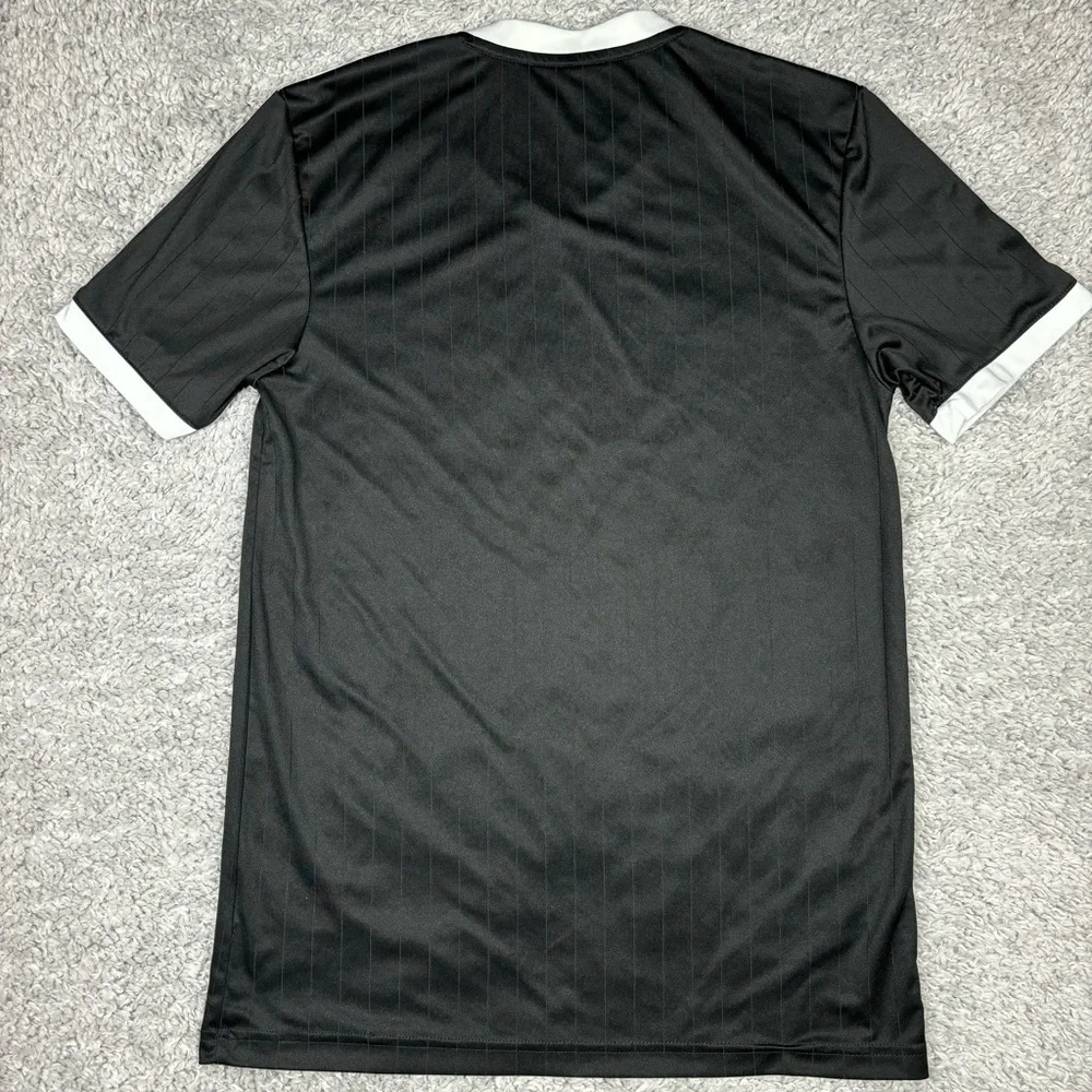 Adidas Jersey Mens Small Soccer Jersey Classic Black White Aeroready Performance